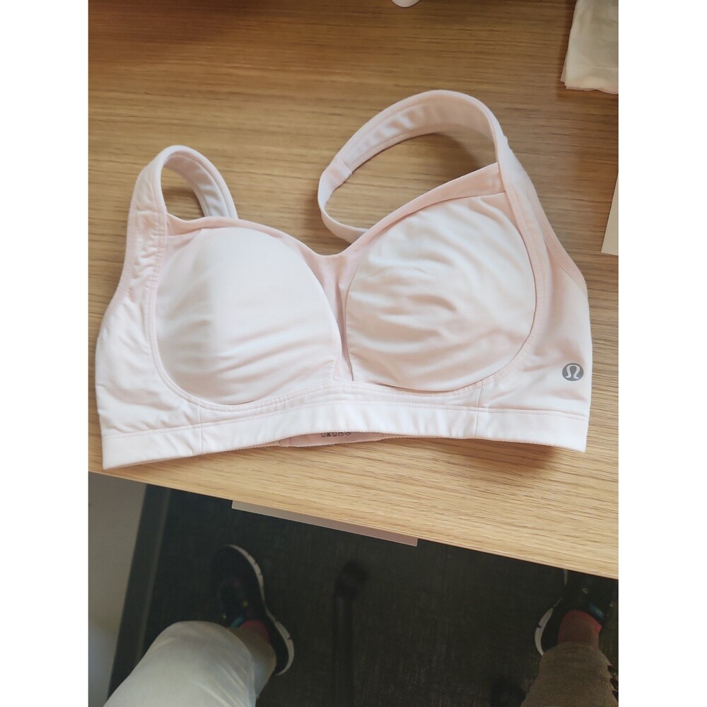 Lulemon Blush Pink Sports Bra w/ Back Closures Size 34DD